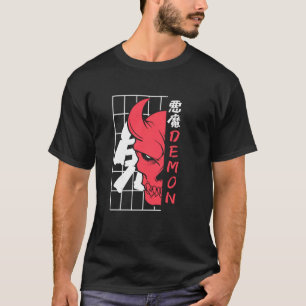Japanische Samurai Warrior Oni Japan Mythology Dem T-Shirt