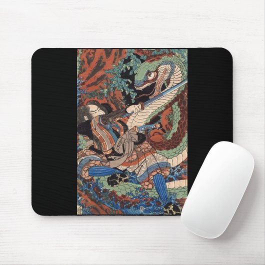Japanische Samurais, die C. 1800's malen Mousepad (Mit Mouse)