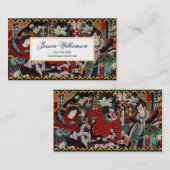 Japanische Samurais Visitenkarte (Vorne/Hinten)