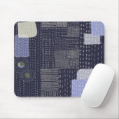 Japanische Sashiko-Stiche ähneln dem Muster Mousepad (Mit Mouse)