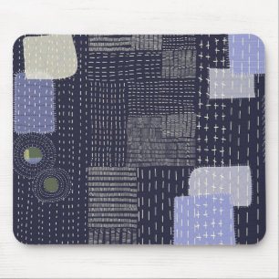 Japanische Sashiko-Stiche ähneln dem Muster Mousepad