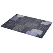 Japanische Sashiko-Stiche ähneln dem Muster Schneidebrett (Ecke)