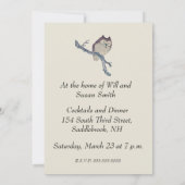 Japanische Schlafsäulennachtskunst Einladung (Rückseite)