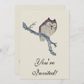 Japanische Schlafsäulennachtskunst Einladung (Vorne/Hinten)