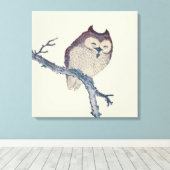 Japanische Schlafsäulennachtskunst Leinwanddruck (Insitu (Holzboden))