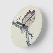 Japanische Schlafsäulennachtskunst Runde Wanduhr (Winkel)