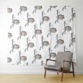 Japanische Schlafsäulennachtskunst Wandteppich (Beispiel (Horizontal))