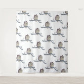 Japanische Schlafsäulennachtskunst Wandteppich (Vorderseite)