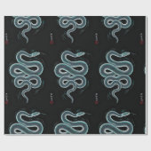 Japanische Schlangenkunst Geschenkpapier (Flach)