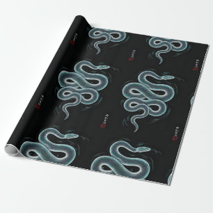 Japanische Schlangenkunst Geschenkpapier
