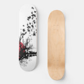 Japanische Schmetterlinge Skateboard (Vorderseite)