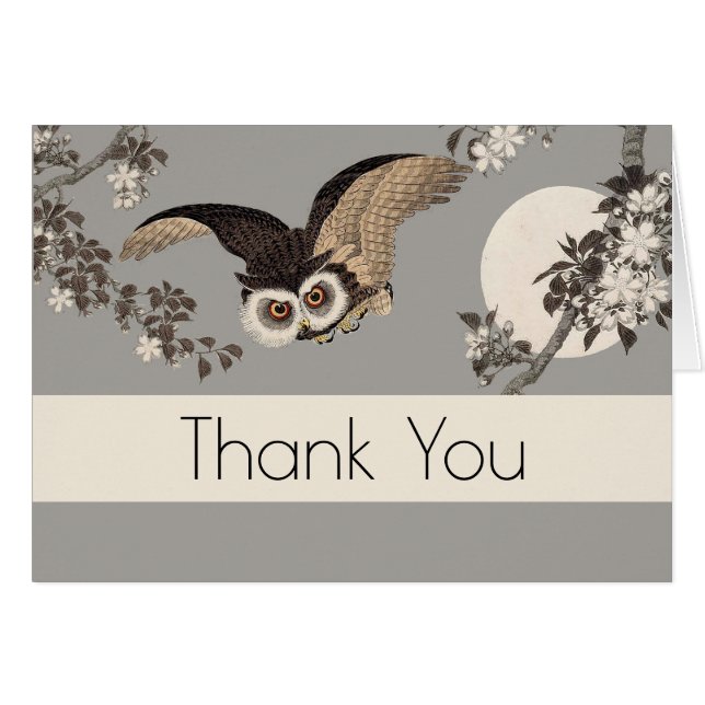 Japanische Schneemondwoodcut Flying Night (Vorderseite (Horizontal))