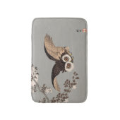 Japanische Schneemondwoodcut Flying Night Badematte (Vorderseite Vertikal)