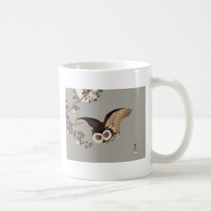 Japanische Schneemondwoodcut Flying Night Kaffeetasse