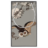 Japanische Schneemondwoodcut Flying Night Kleine Geschenktüte (Rückseite)