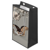 Japanische Schneemondwoodcut Flying Night Kleine Geschenktüte (Vorderseite Schrägansicht)