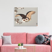 Japanische Schneemondwoodcut Flying Night Leinwanddruck (Insitu (Wohnzimmer))