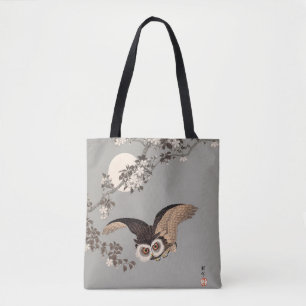 Japanische Schneemondwoodcut Flying Night Tasche