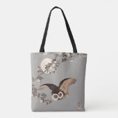 Japanische Schneemondwoodcut Flying Night Tasche (Rückseite)