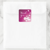 Japanische Schneeräume & Sakura Danke Stickers (Tasche)