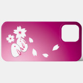 Japanische Schneeräume und Sakura Case-Mate iPhone Hülle (Rückseite (Horizontal))