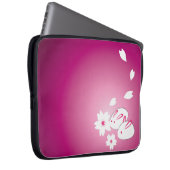 Japanische Schneeräume und Sakura Laptopschutzhülle (Vorne Rechts)
