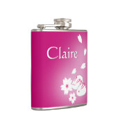 Japanische Schneerollen und Sakura-Hüftkolben Flachmann (Rechts)