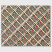 Japanische schöne Geisha-Samurai-Kunst Geschenkpapier (Flach)