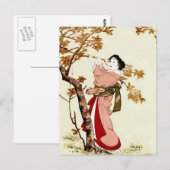 Japanische Schönheit Postkarte (Vorne/Hinten)