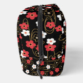 Japanische Schwarze Sakura-Blossom-Monogramm-Initi Waschbeutel (Rechts)