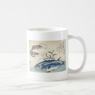 Japanische Seeleben-Malerei circa 1800's Kaffeetasse