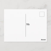 Japanische Sehenswürdigkeit Mount Fuji mit Orange  Postkarte (Rückseite)