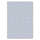 Japanische Seigaiha-Platzkarte Tischnummer (Rückseite)