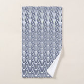 Japanische Seigaiha Waves Badhandtuch Set (Handtuch)