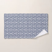 Japanische Seigaiha Waves Badhandtuch Set (Handtuch)