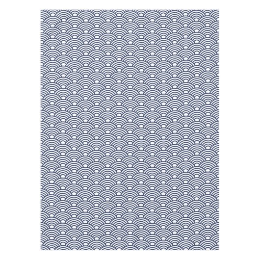 Japanische Seigaiha Waves Tischdecke (Vorderseite)