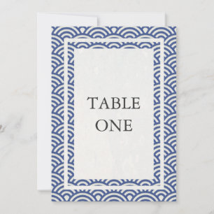 Japanische Seigha stilisierte Wellen große Tabelle Einladung