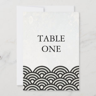 Japanische Seigha stilisierte Wellen große Tischnu Einladung