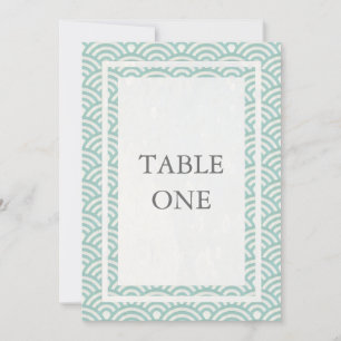 Japanische Seigha stilisierte Wellen große Tischnu Einladung