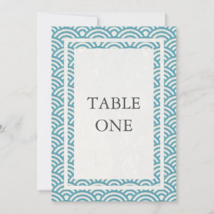 Japanische Seigha stilisierte Wellen große Tischnu Einladung