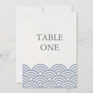 Japanische Seigha stilisierte Wellen große Tischnu Einladung