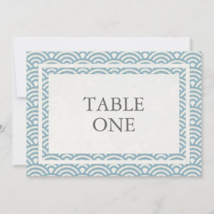 Japanische Seigha stilisierte Wellen große Tischnu Einladung