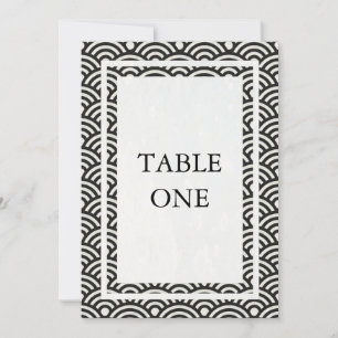 Japanische Seigha stilisierte Wellen große Tischnu Einladung