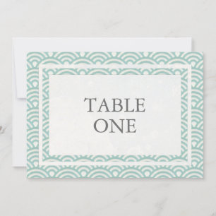 Japanische Seigha stilisierte Wellen große Tischnu Einladung