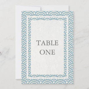 Japanische Seigha stilisierte Wellen große Tischnu Einladung