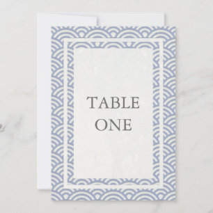 Japanische Seigha stilisierte Wellen große Tischnu Einladung