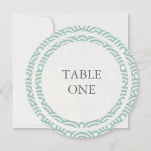 Japanische Seigha stilisierte Wellen Rundtisch Num Einladung