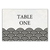 Japanische Seigha Stylisierte Waves Tischnummer (Rückseite)