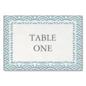 Japanische Seigha Stylisierte Waves Tischnummer (Rückseite)