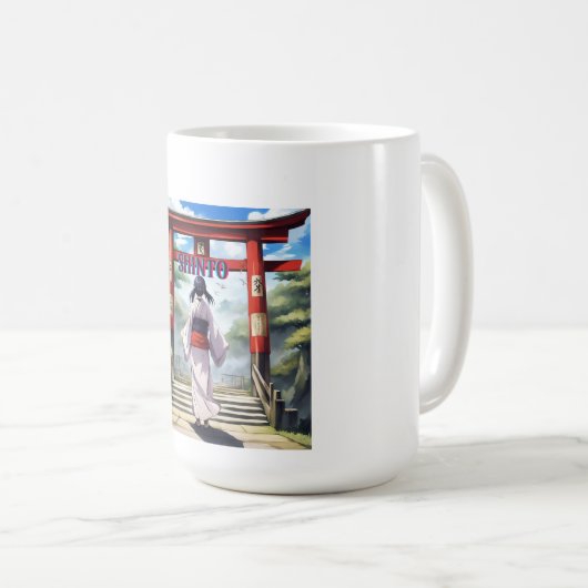 Japanische Shinto-Religion Kaffeetasse (VorderseiteRechts)